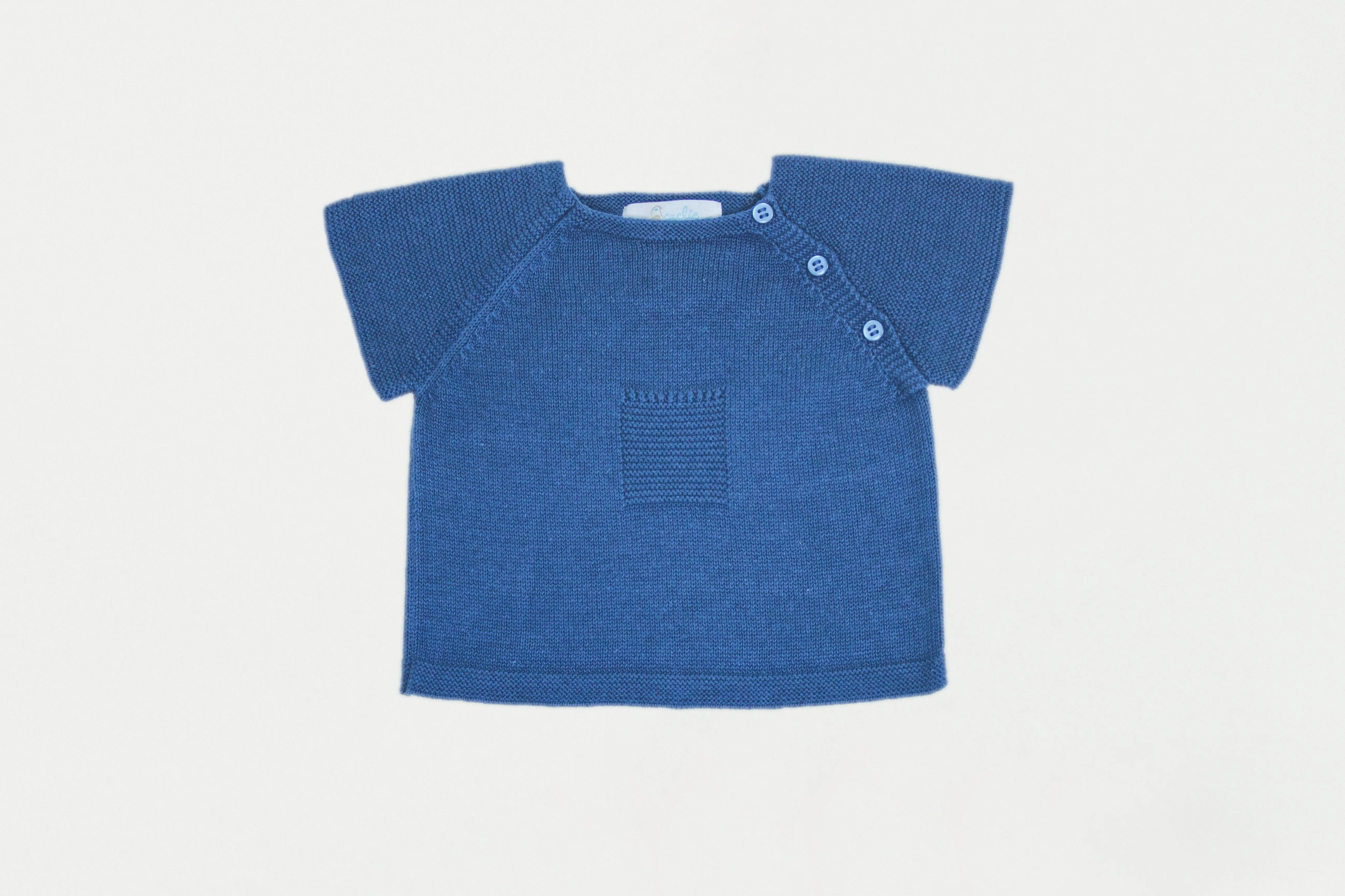 Blue Summer Knit Top