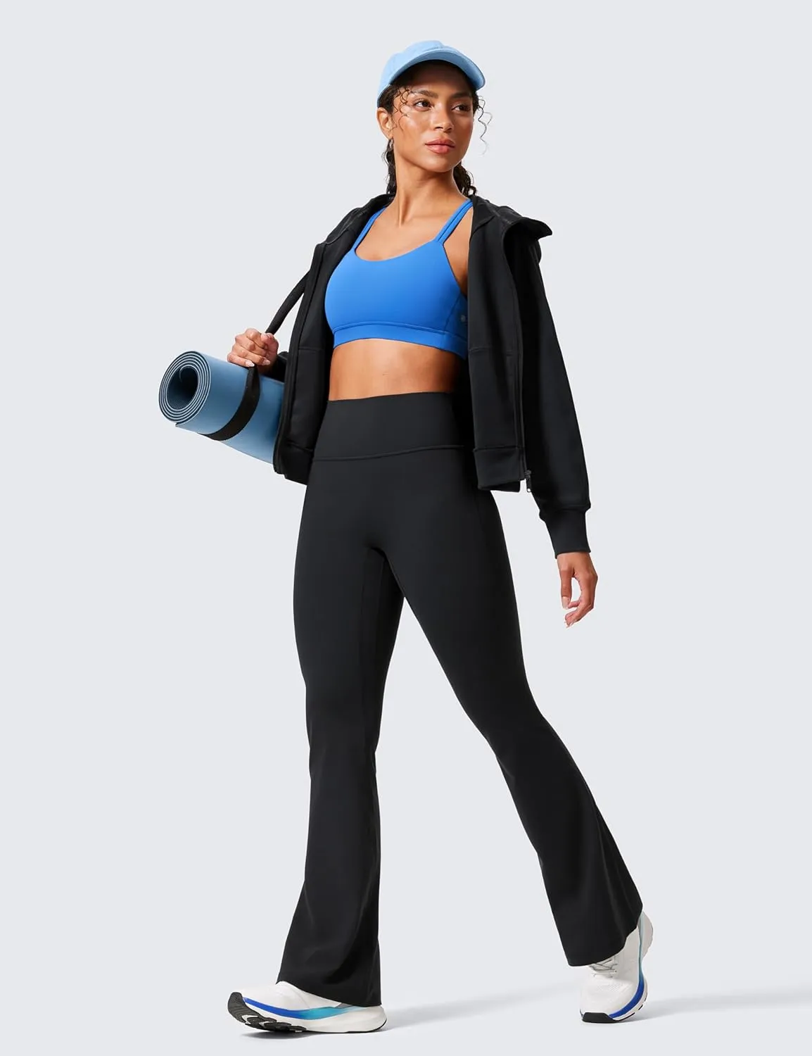 CRZ YOGA Secretsculpt Womens Butterlift Scrunch Butt Flare Leggings 31" - No Front Seam High Waist Bootcut Yoga Pants Booty