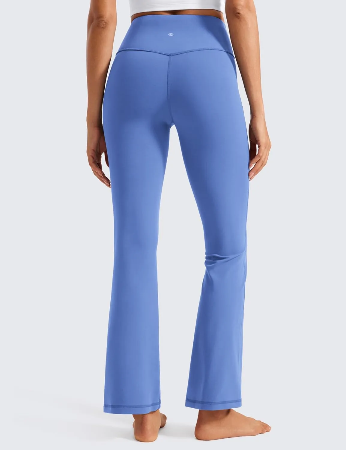 CRZ YOGA Womens Butterluxe High Waist Flare Pants 29" / 30.5" / 32" / 33.5" - Yoga Bootcut Wide Leg with Pocket Lounge