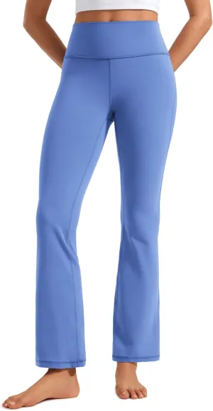 CRZ YOGA Womens Butterluxe High Waist Flare Pants 29" / 30.5" / 32" / 33.5" - Yoga Bootcut Wide Leg with Pocket Lounge