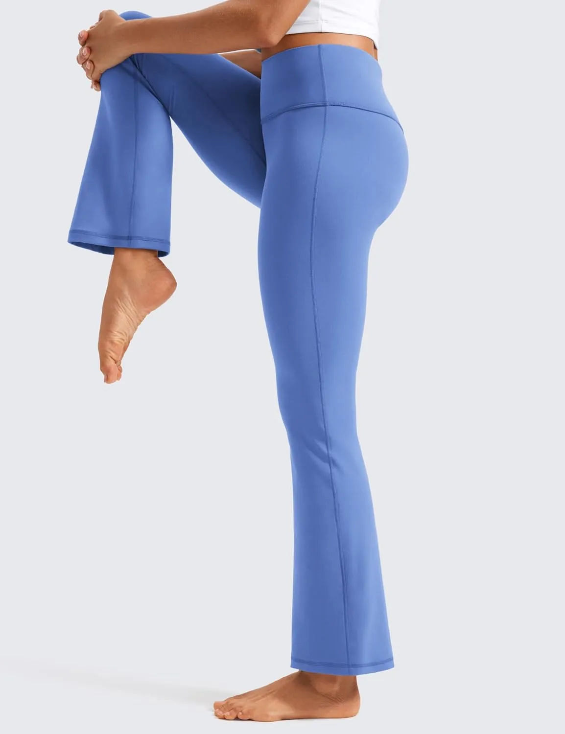 CRZ YOGA Womens Butterluxe High Waist Flare Pants 29" / 30.5" / 32" / 33.5" - Yoga Bootcut Wide Leg with Pocket Lounge