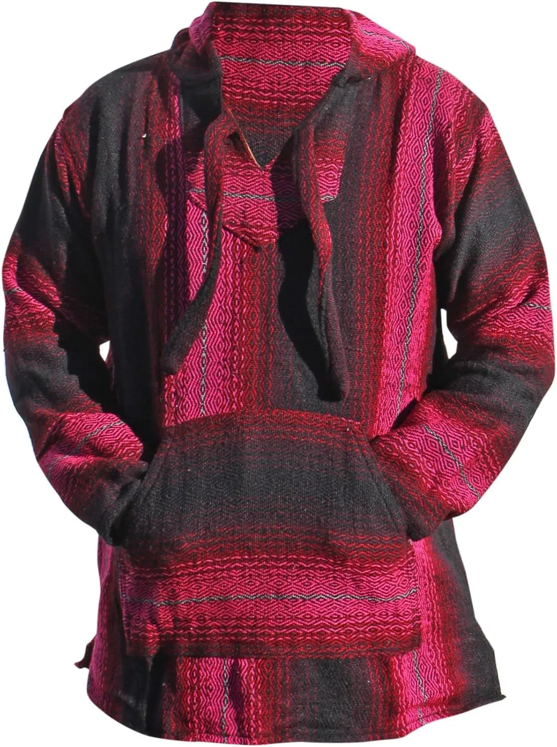 Del Mex Mexican Baja Hoodie Sweatshirt Pullover Jerga Surf Poncho Drug Rug