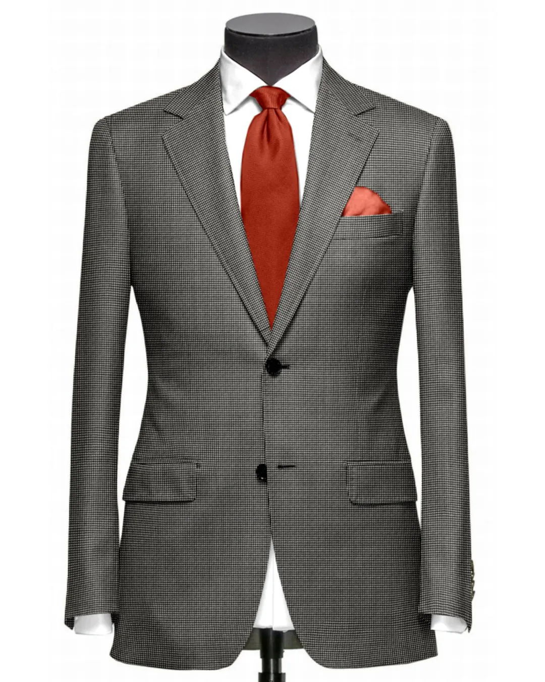 Dugdale Fine Worsted - Fine Black Houndstooth