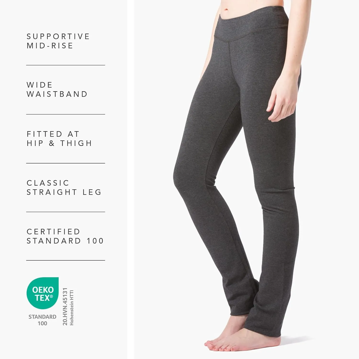 Fishers Finery Women's Ecofabric Straight Leg Yoga Pant