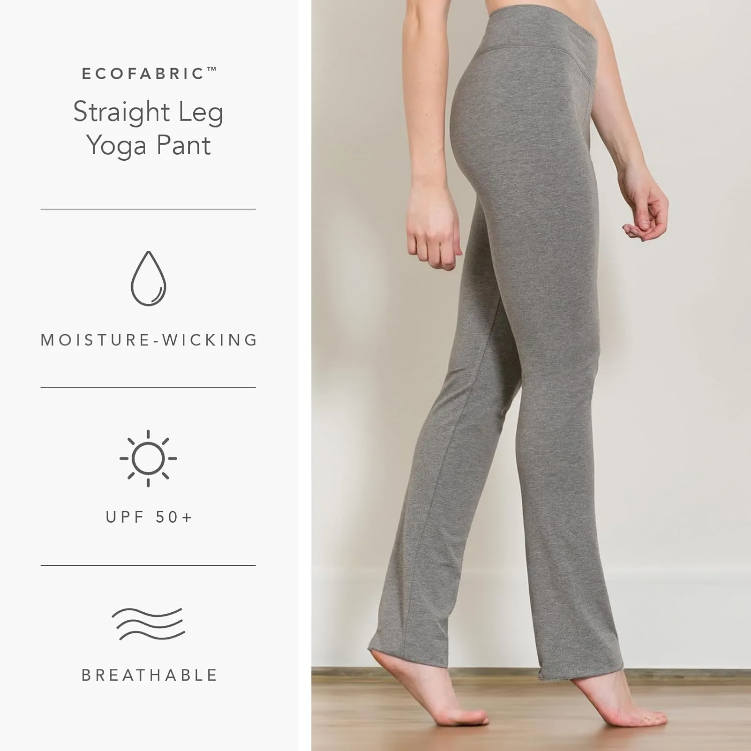 Fishers Finery Women's Ecofabric Straight Leg Yoga Pant