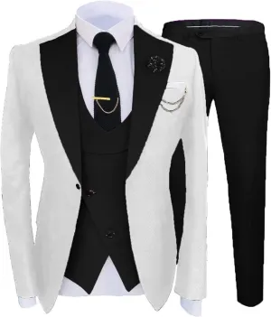 Groom Suits for Wedding 2025 Mens Slim Fit Fashion Tuxedo Dress Suit for Party ST-XZ009