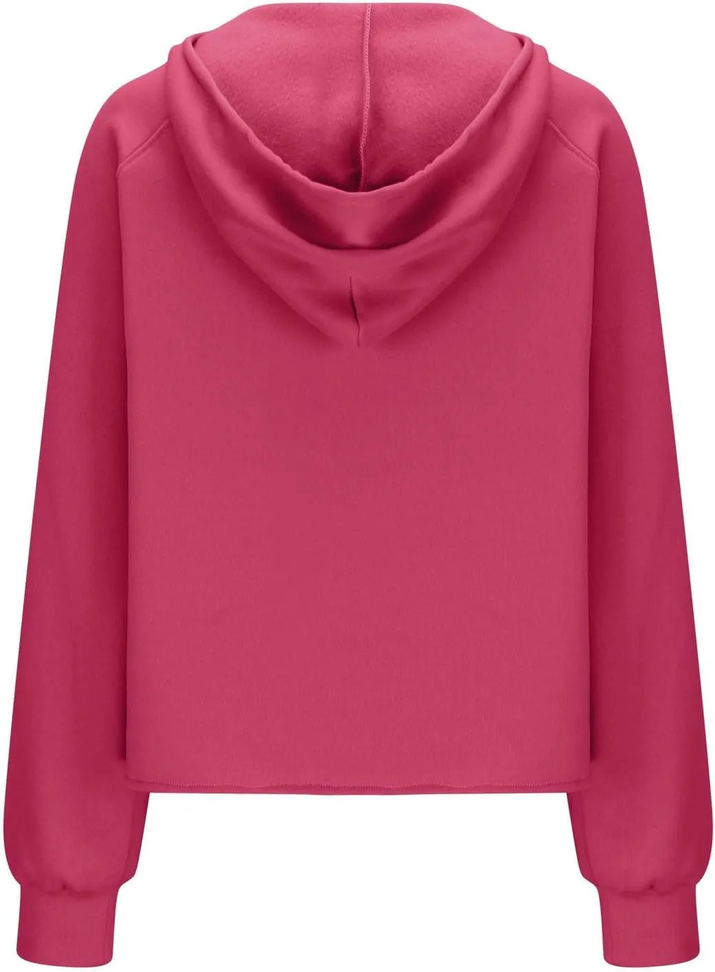 Hoodies for Women Half Zip Long Sleeve Fleece Cropped Sweatshirts Plus Size Loose Casual Fashion Pullover with Pocket