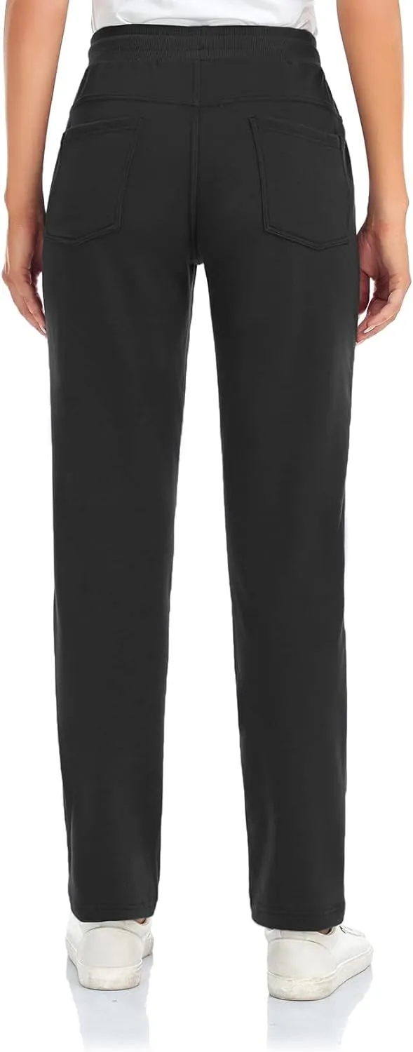 Inno Women's 28" 31" 34" 36" Sherpa Polar Fleece Lined Jogger Pants Warm Sweatpants Thermal Athletic Lounge Petite Tall