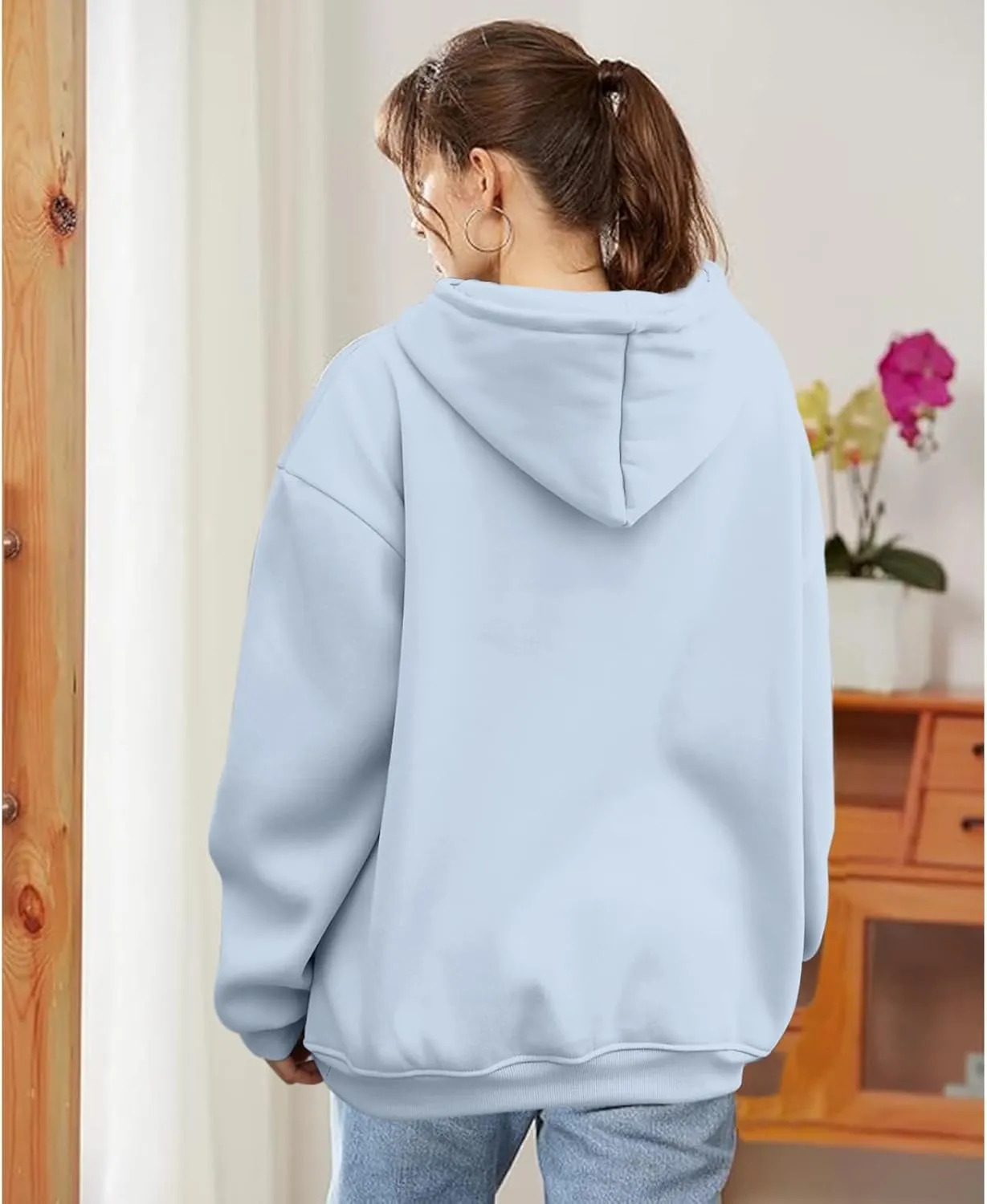 KEEVICI Womens Cute Hoodies Sweatshirts for Teen Girls Panda Graphic Kawaii Hoodie Preppy Aesthetic Pullover