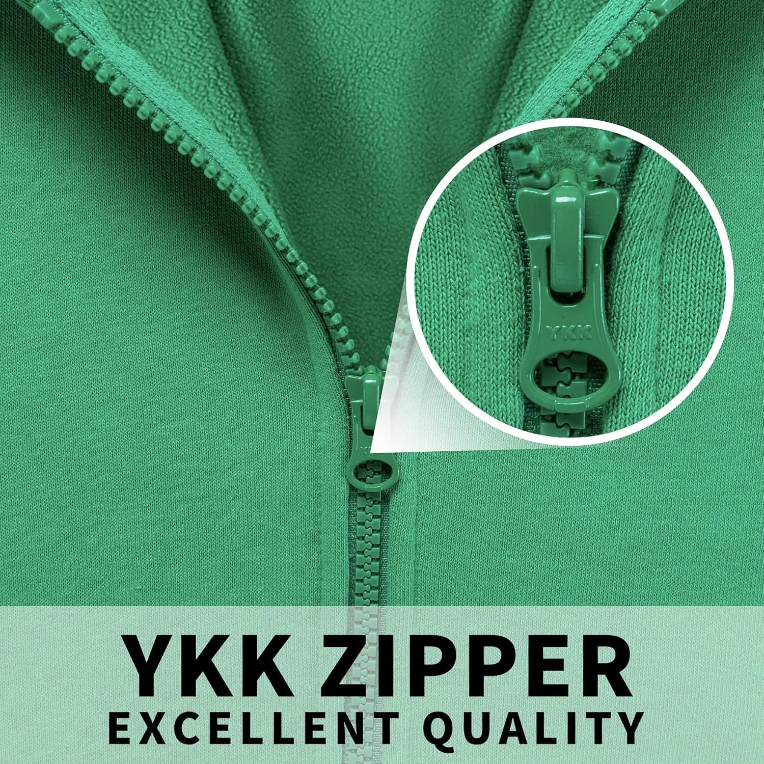 KIDNATION Kids Zip Up Hoodies Soft Fleece Hoodie Antistatic Fabric Hooded Sweatshirt with Pocket for Boys or Girls 4-14 Years