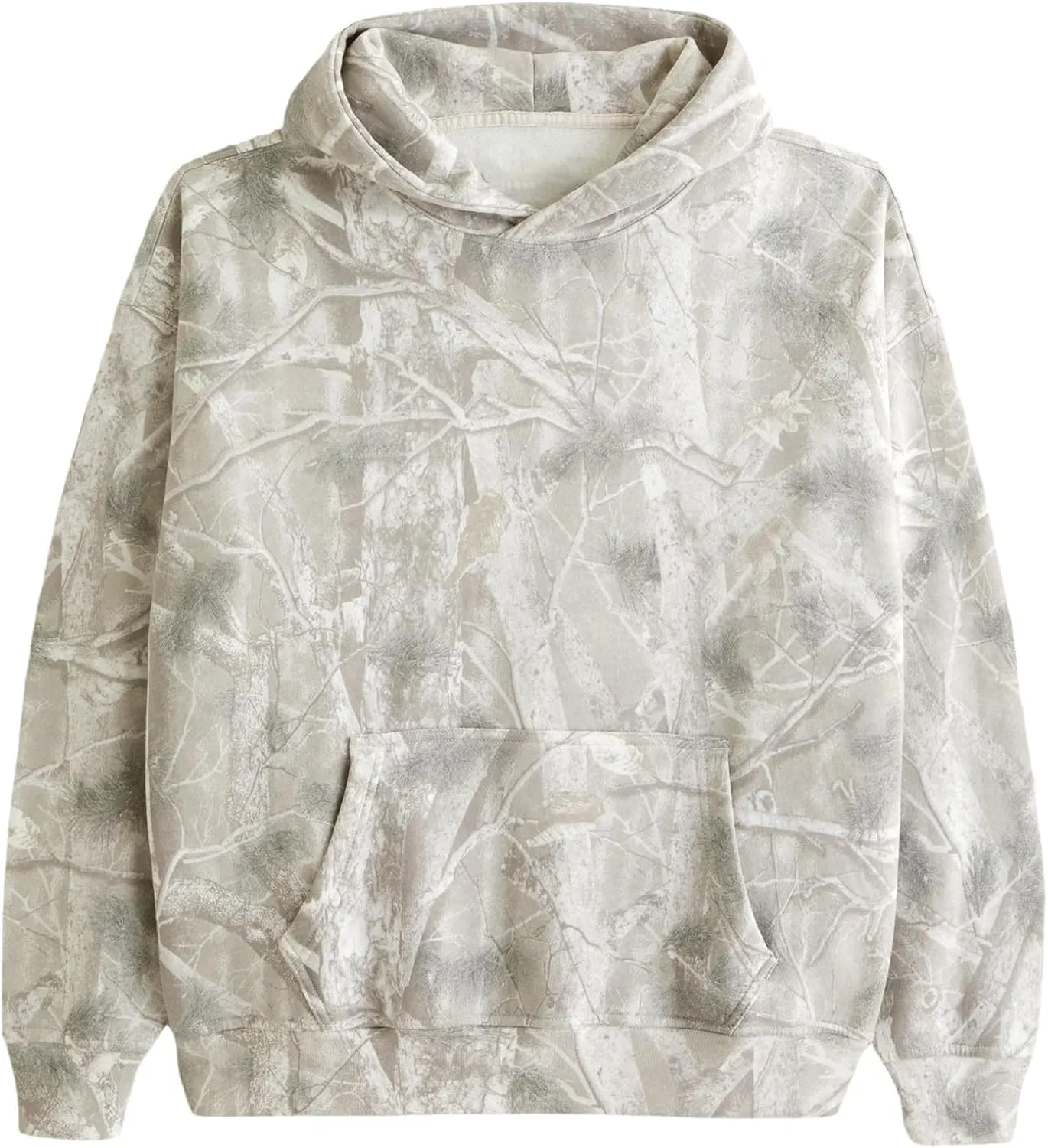 Light Camo Hoodie Womens Maple Leaf Print Sweatshirt for Women Trendy Oversized Fleece Hoodies Pullover with Pockets
