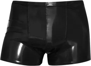 Lingerie For Men Sexy Outfits Boxer Briefs Underwear For Bottom Glossy PU Slip Leather Pants Flat Mouth Buttocks Lifting