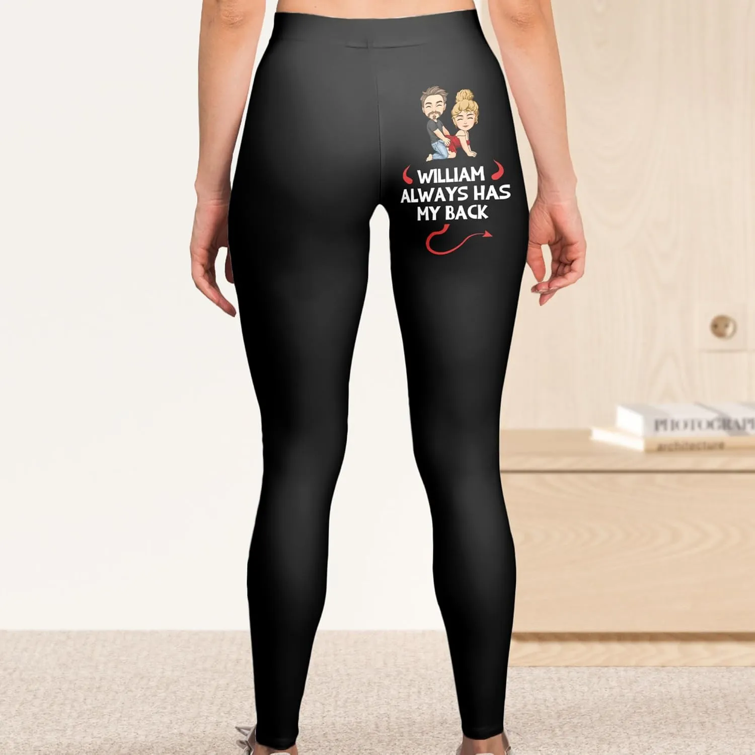 Macorner Personalized Leggings, This Ass is Taken Naughty Gifts for Wife, Leggings for Women, Yoga Pants Gift from Husband