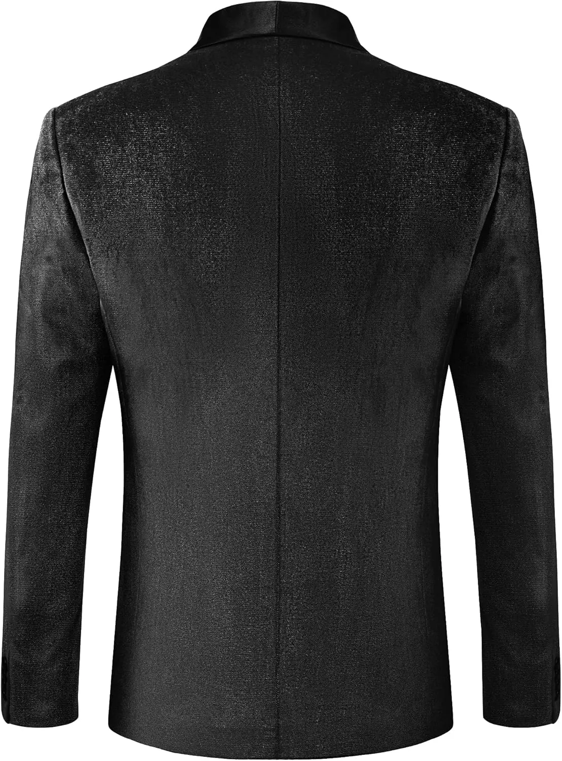 MAGE MALE Men's Velvet Slim Fit Suit Blazer Jacket Shawl Lapel One Button Dinner Prom Wedding Tuxedo