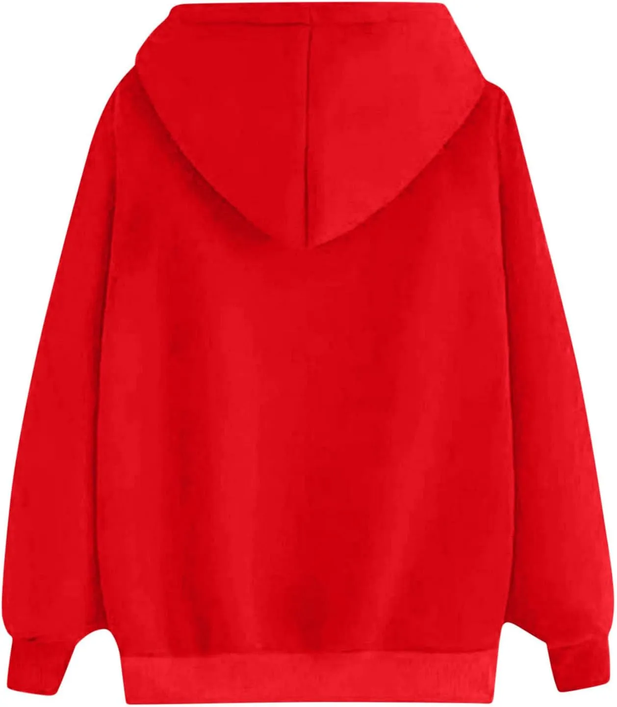 maisdgop Oversized Hoodies for Women Long Sleeve Heart Print Drawstring Hooded Sweatshirts Causal 2025 Valentines Pullover