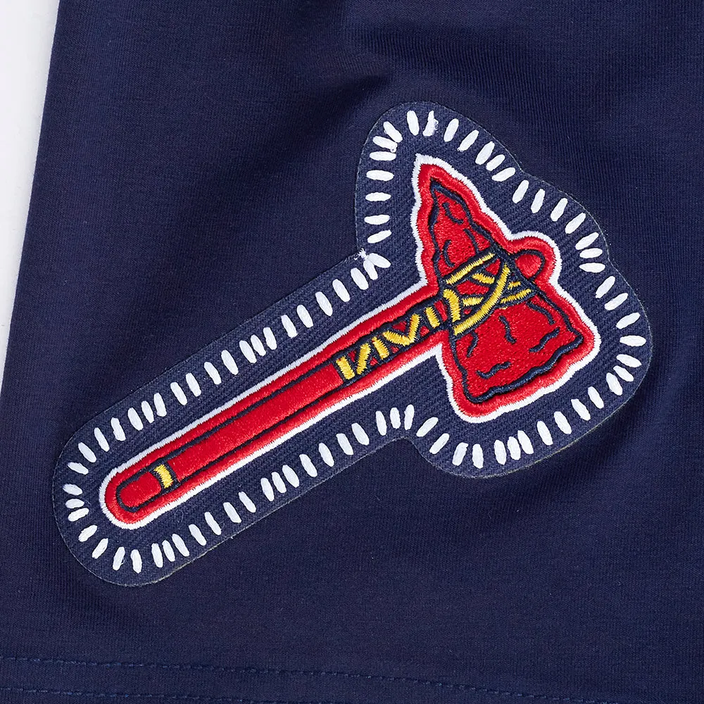 MLB ATLANTA BRAVES DIY PICK STITCH MEN'S SINGLE JERSEY TOP (MIDNIGHT NAVY)