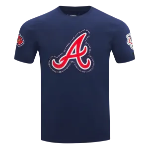 MLB ATLANTA BRAVES DIY PICK STITCH MEN'S SINGLE JERSEY TOP (MIDNIGHT NAVY)