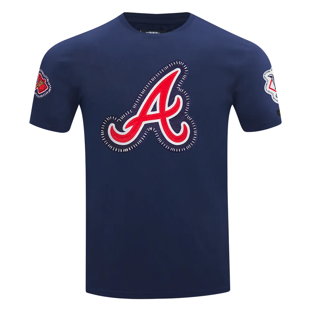MLB ATLANTA BRAVES DIY PICK STITCH MEN'S SINGLE JERSEY TOP (MIDNIGHT NAVY)
