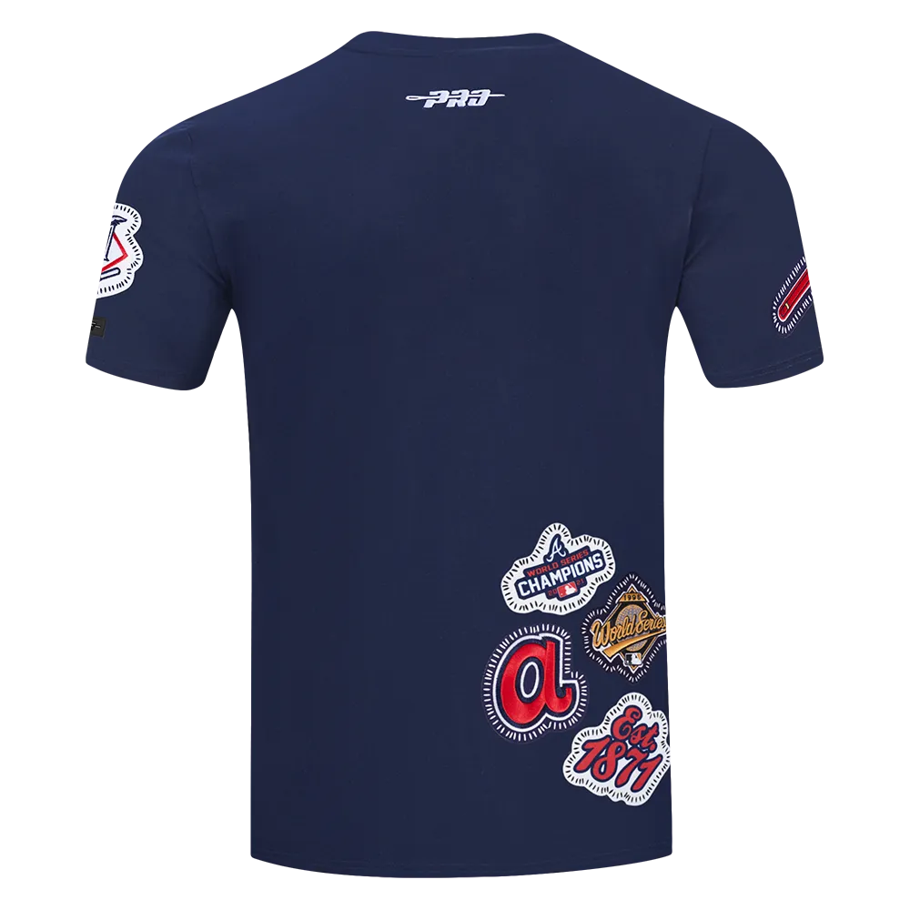 MLB ATLANTA BRAVES DIY PICK STITCH MEN'S SINGLE JERSEY TOP (MIDNIGHT NAVY)