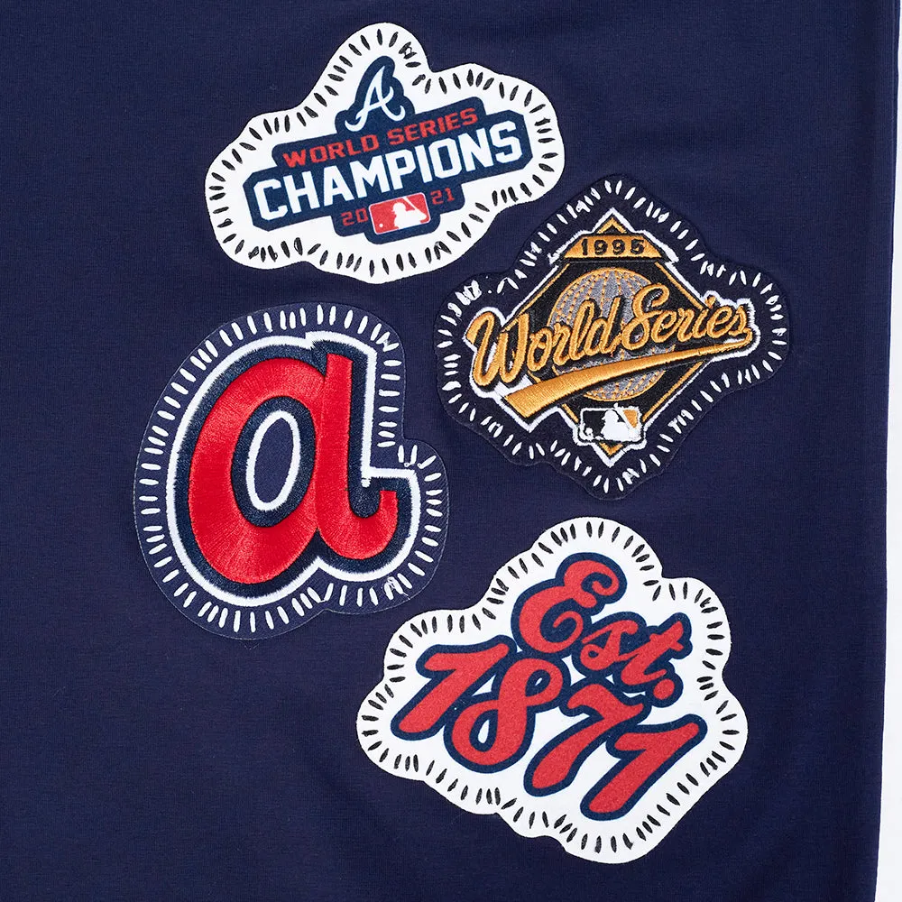 MLB ATLANTA BRAVES DIY PICK STITCH MEN'S SINGLE JERSEY TOP (MIDNIGHT NAVY)