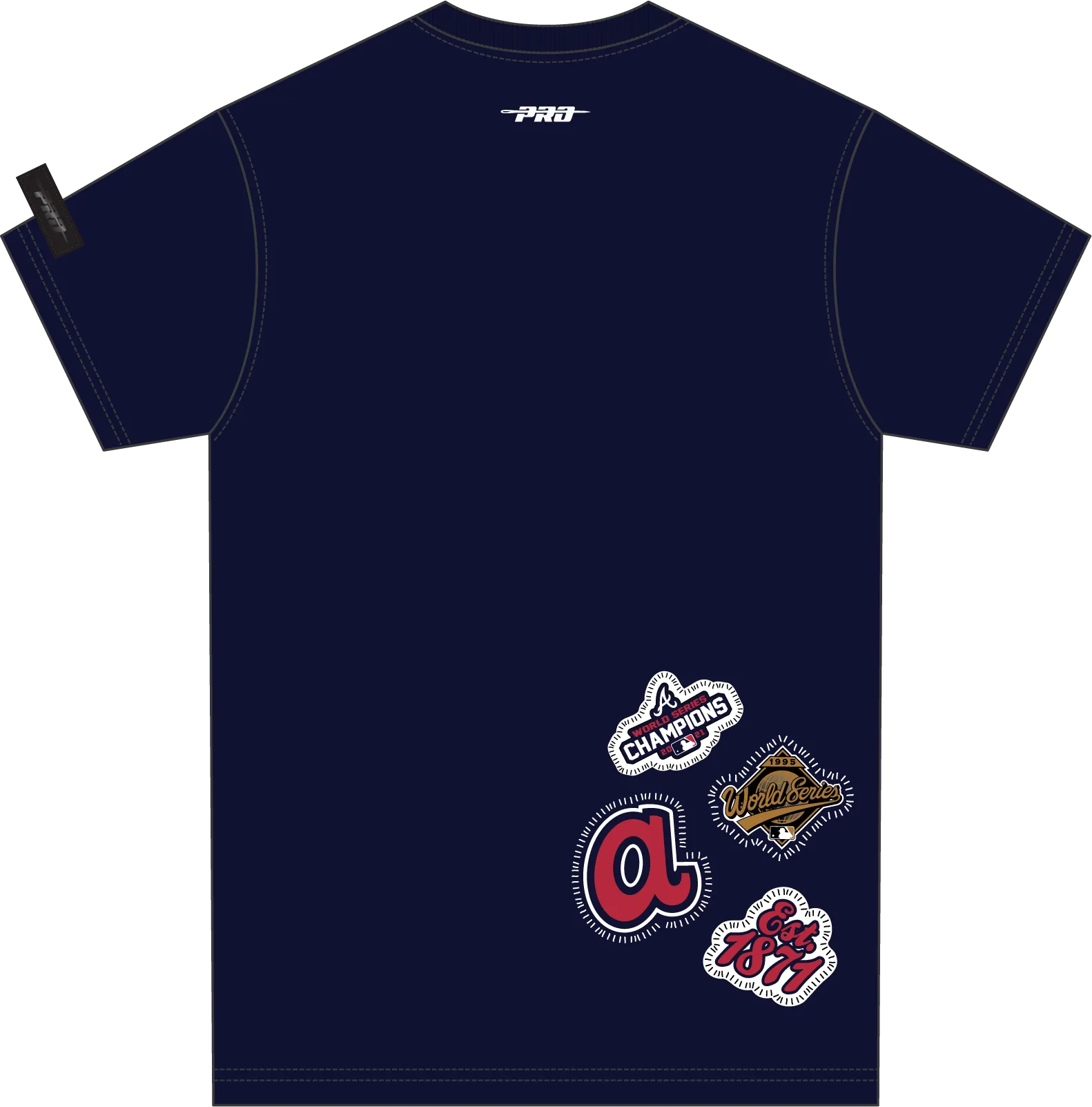 MLB ATLANTA BRAVES DIY PICK STITCH MEN'S SINGLE JERSEY TOP (MIDNIGHT NAVY)