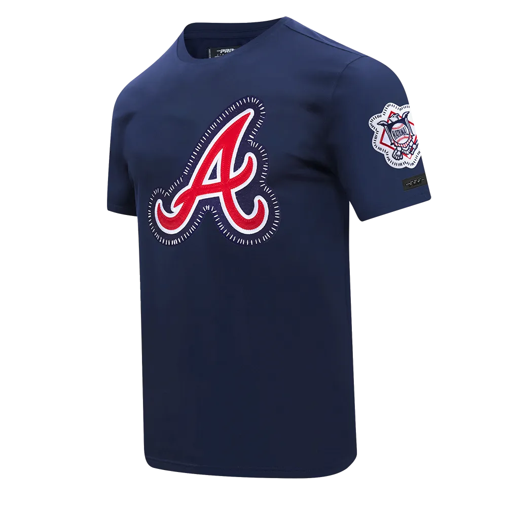 MLB ATLANTA BRAVES DIY PICK STITCH MEN'S SINGLE JERSEY TOP (MIDNIGHT NAVY)
