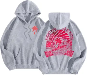 MOLERFO Women Y2k Graphic Hoodies Preppy Hoodies Cute Oversized Sweatshirts Pullover Sweater Hooded