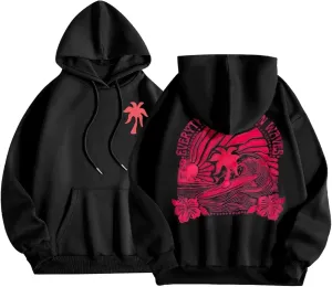 MOLERFO Women Y2k Graphic Hoodies Preppy Hoodies Cute Oversized Sweatshirts Pullover Sweater Hooded
