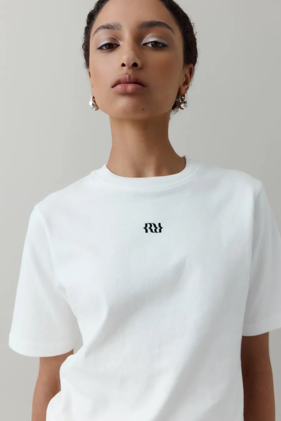 Monogram Baby Tee White