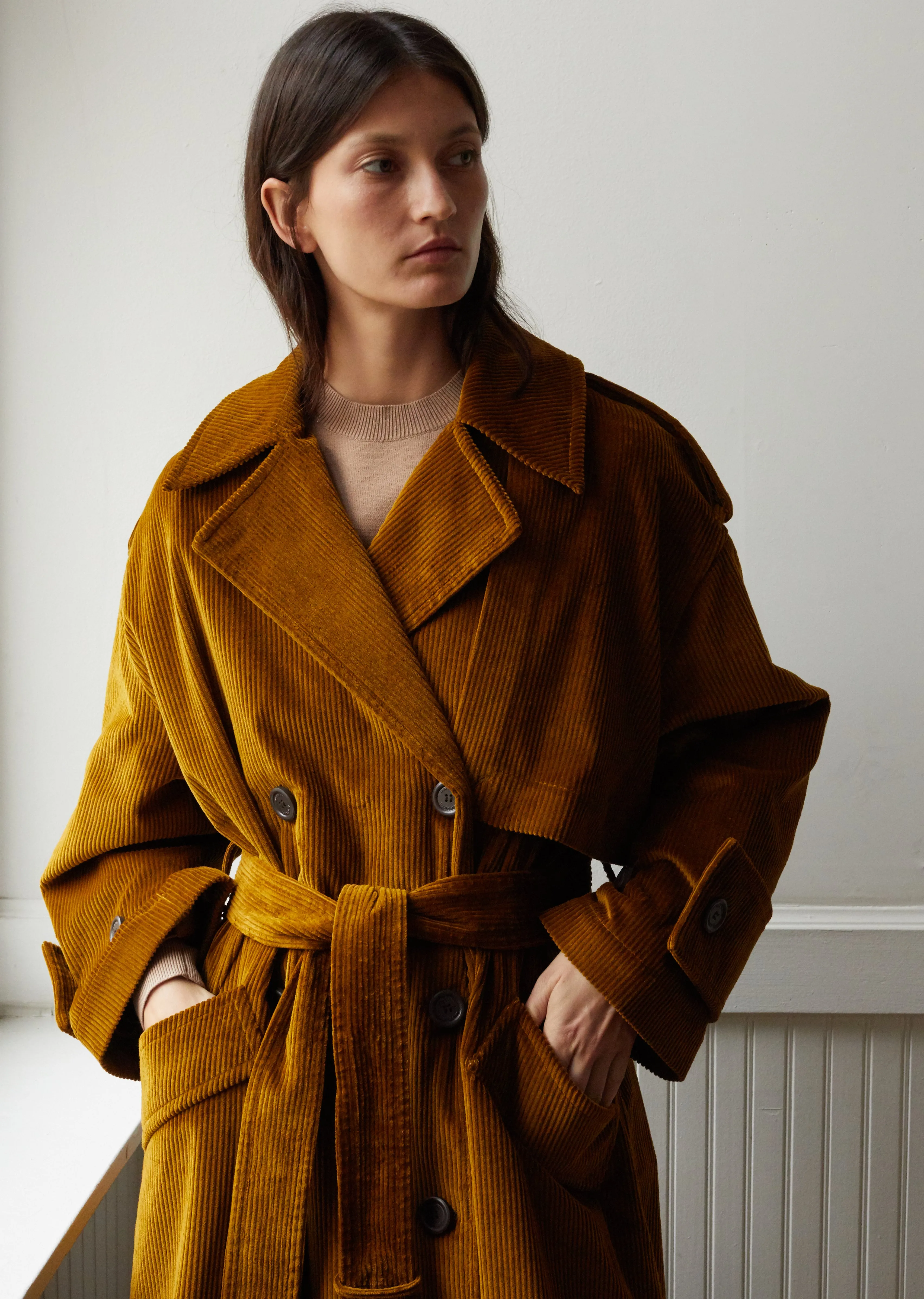 Odelette Vintage Corduroy Coat