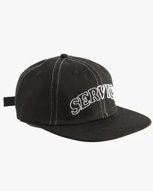 Service Works Arch Logo Contrast Stitch Cap - Black
