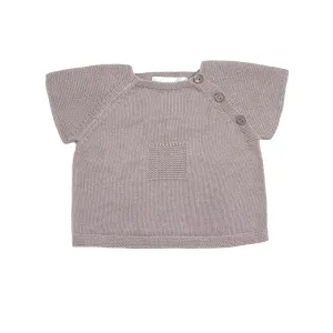 Taupe Summer Knit Top