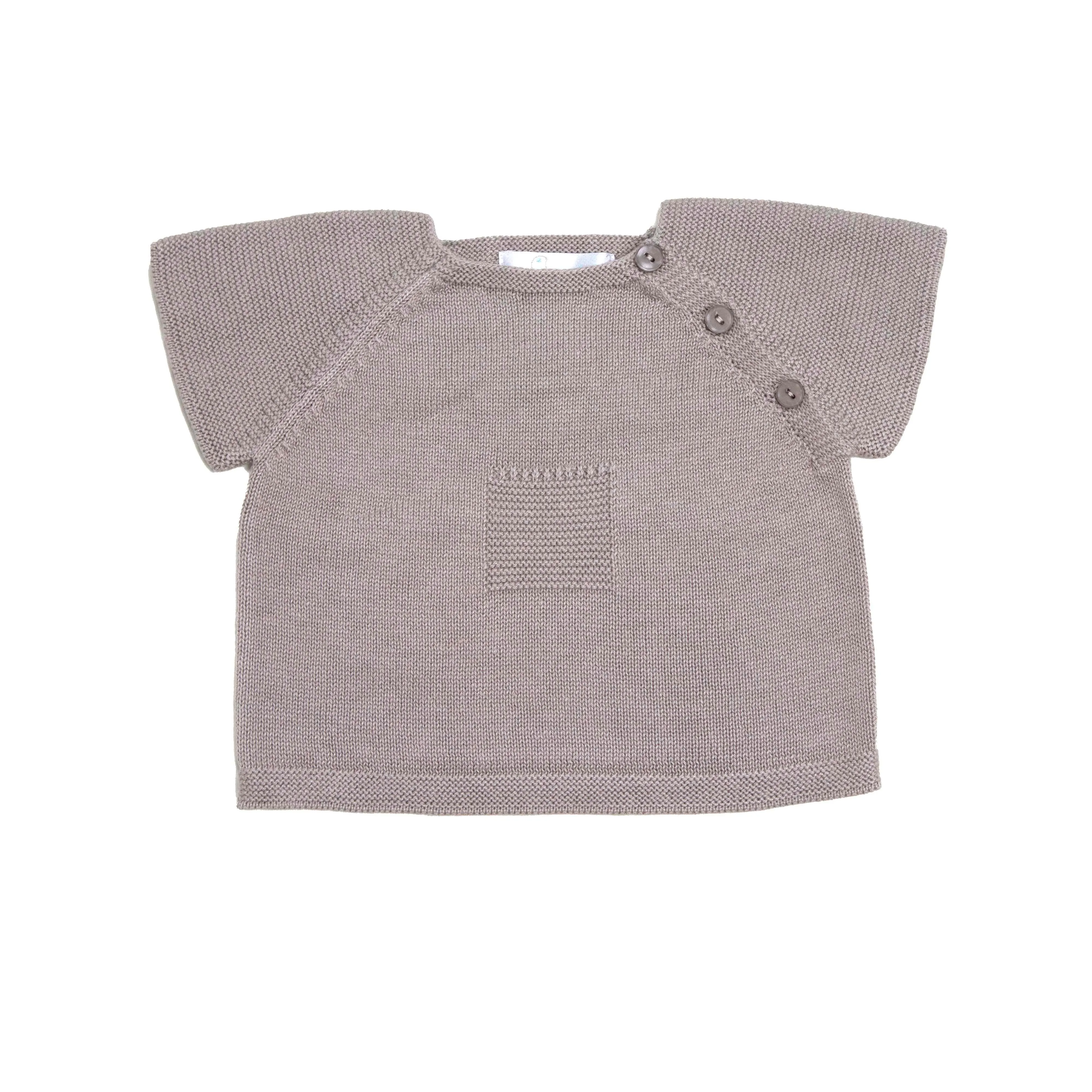 Taupe Summer Knit Top