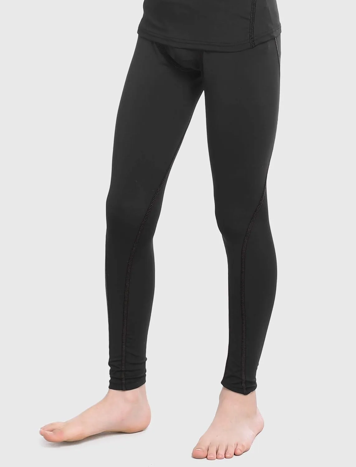 TELALEO 1/2/3/4 Pack Boys' Youth Compression Leggings Pants Tights Athletic Base Layer for Running Hockey Basketball