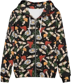 Thin Oversized Zip Up Hoodie with Pockets Women Lightweight Sweater Graphic Sweatshirts for Women Size XS-5XL