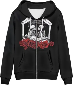 Thin Oversized Zip Up Hoodie with Pockets Women Lightweight Sweater Graphic Sweatshirts for Women Size XS-5XL