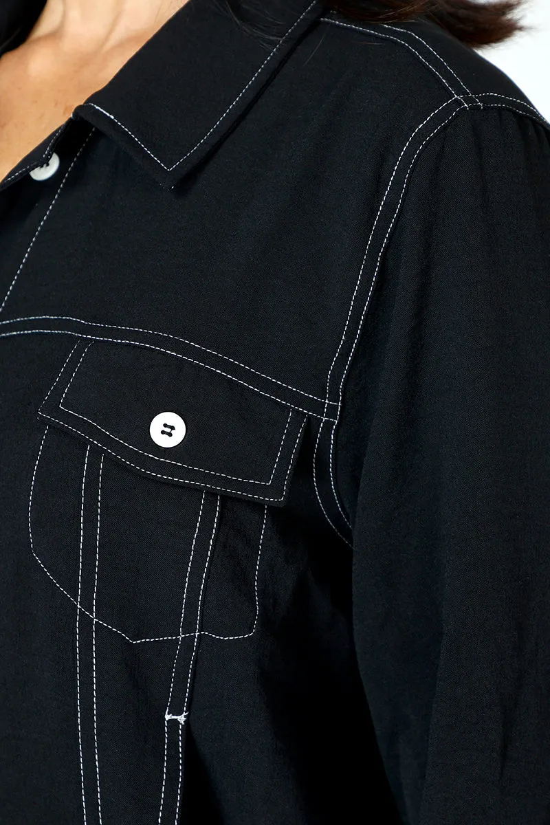 Top Ligne Airflow Contrast Stitch Jacket