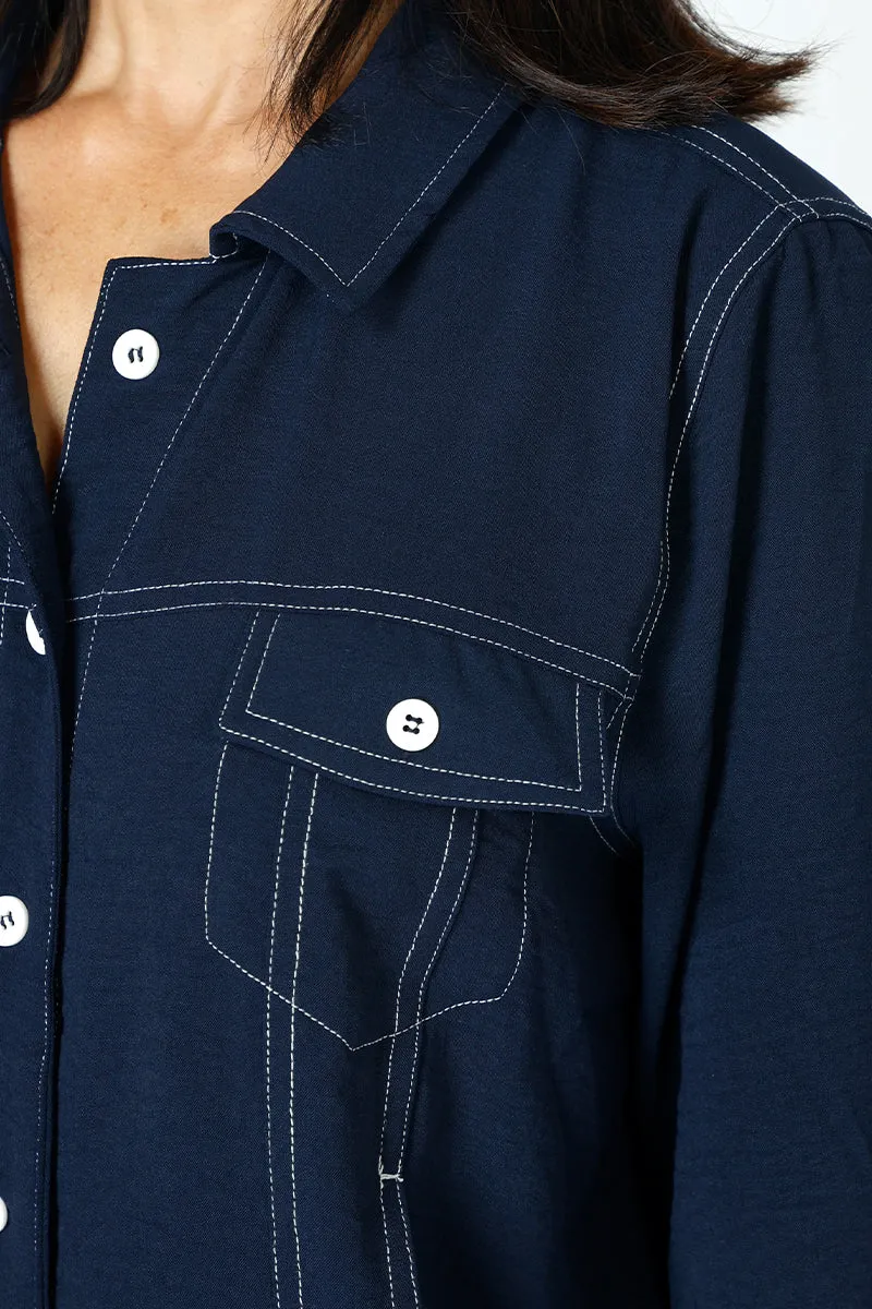 Top Ligne Airflow Contrast Stitch Jacket