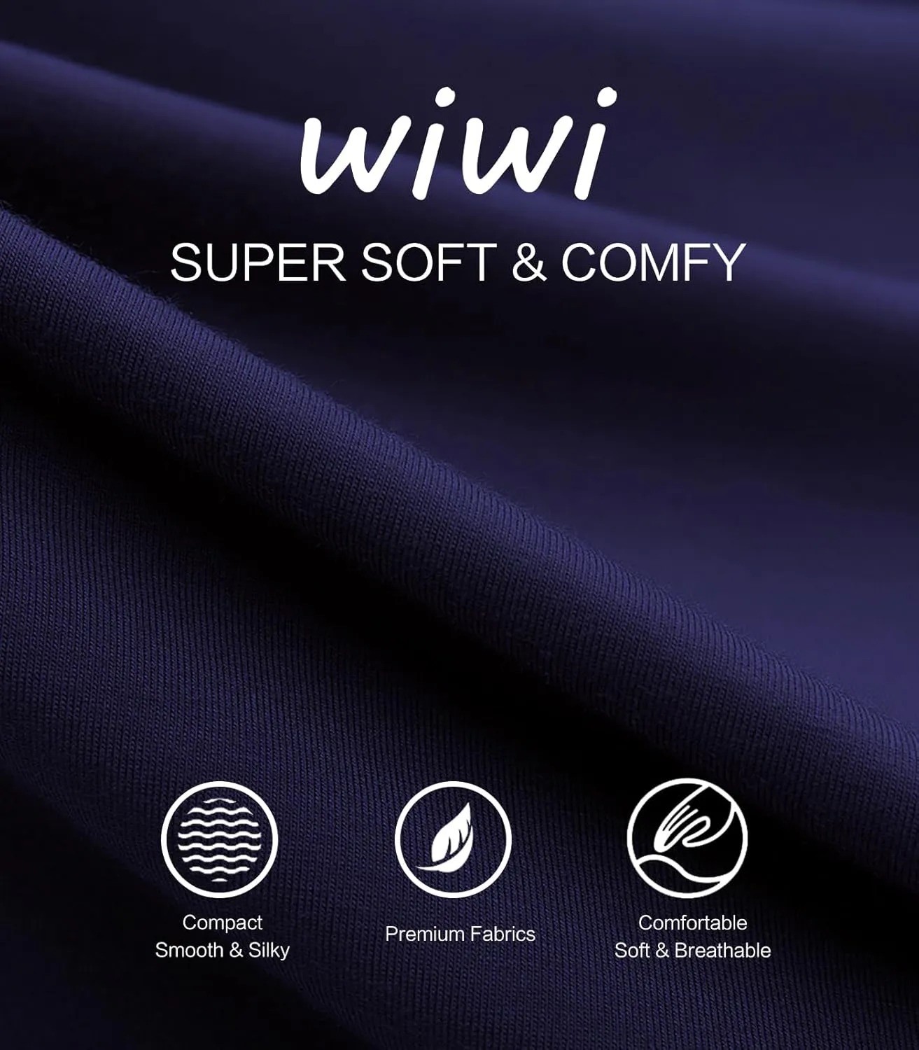 WiWi Womens 3/4 Sleeve Pajamas Set Soft Bamboo Viscose Top with Pants Sleepwear Plus Size Lightweight Pjs S-4X