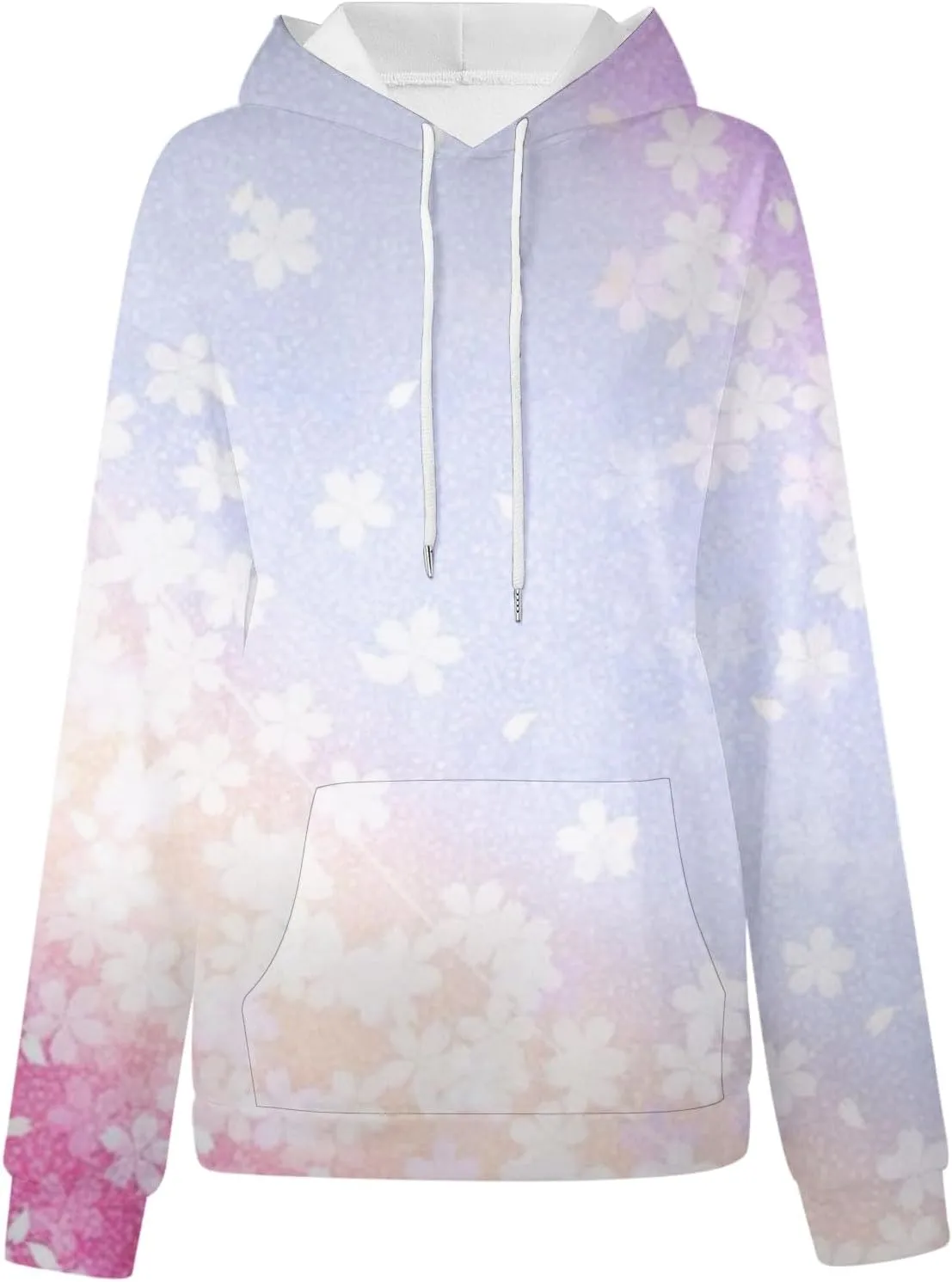 Women Fashion Tie Dye Sweatshirts Long Sleeve Hoodies Loose Oversized Pullover Casual Fall Winter Hoodies With Pocket