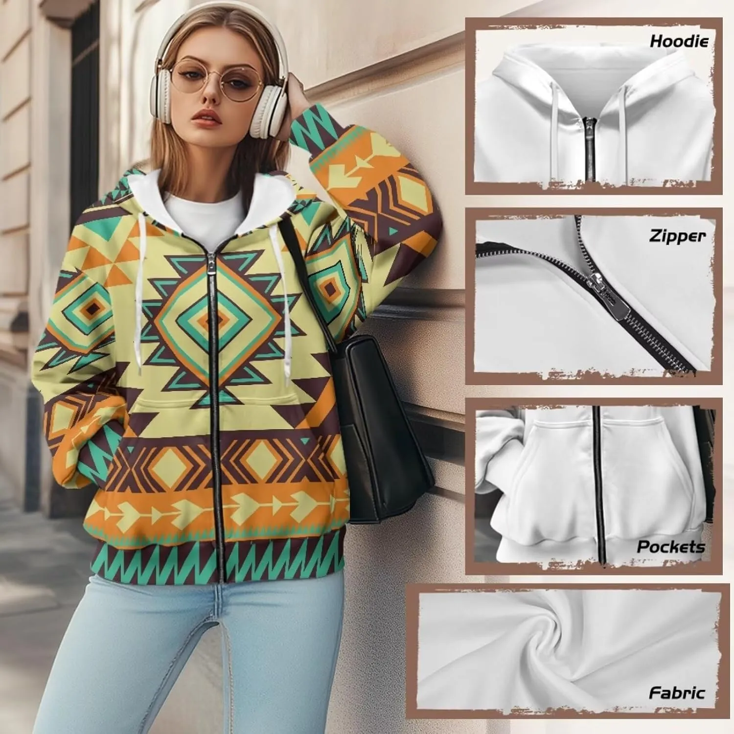 Women Oversized Hoodies Zip Up Sweatshirt Fall Clothes Hooded Sweater Fall Winter Jacket for Workout, XS-XL