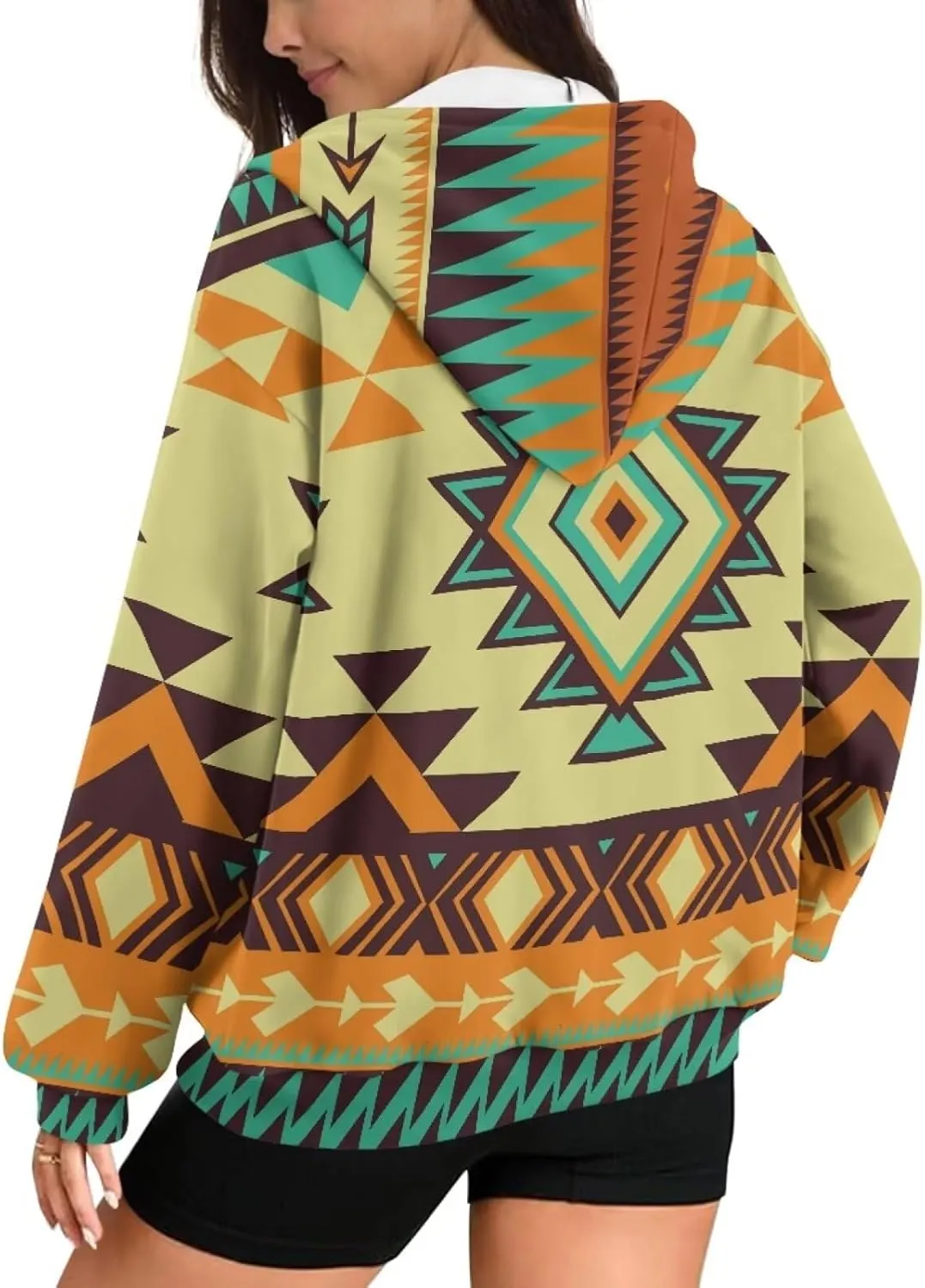 Women Oversized Hoodies Zip Up Sweatshirt Fall Clothes Hooded Sweater Fall Winter Jacket for Workout, XS-XL