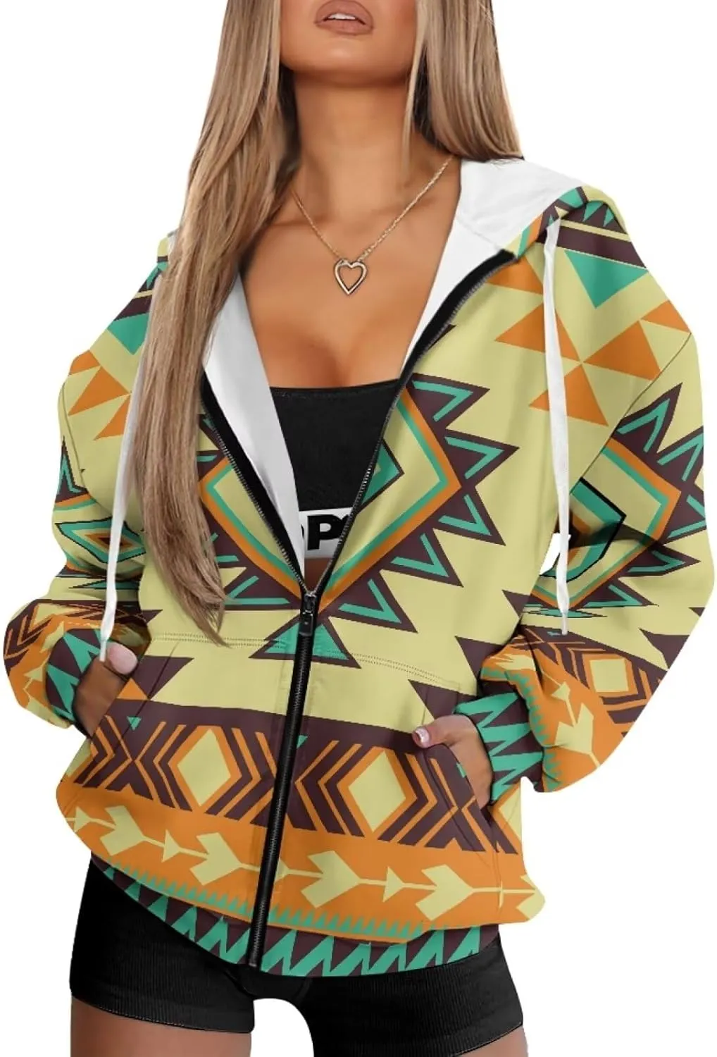 Women Oversized Hoodies Zip Up Sweatshirt Fall Clothes Hooded Sweater Fall Winter Jacket for Workout, XS-XL