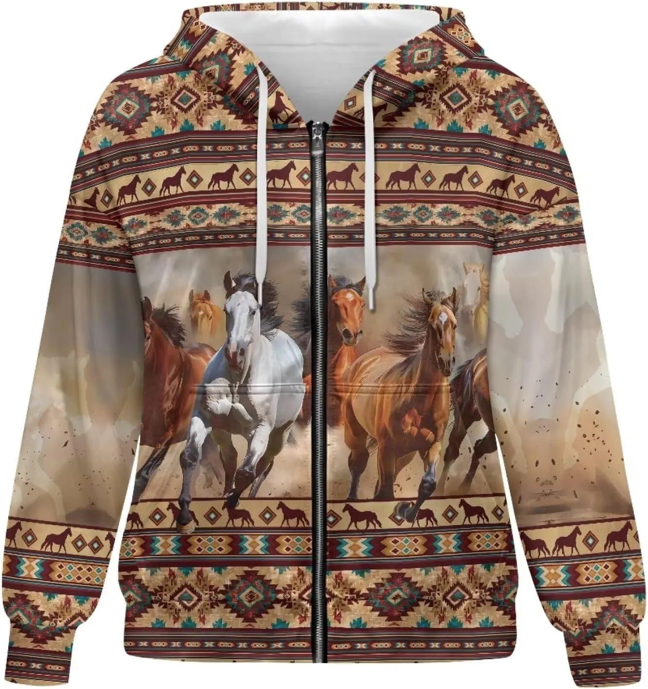 Womens Hoodies Full Zip Long Sleeve Oversized Lightweight Fall Workout Outfits Valentine's Prints