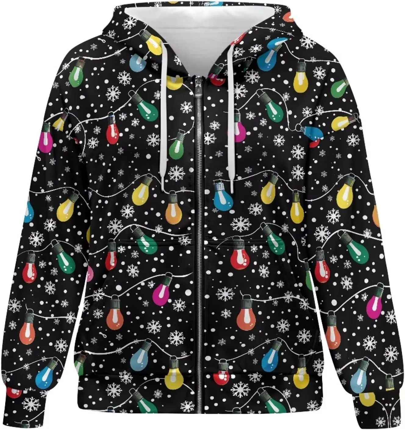 Womens Hoodies Zip Up Loose Sweatshirt Coat with Pocket Lightweight Long Sleeve Full Zip Hoodies Outfits for Fall