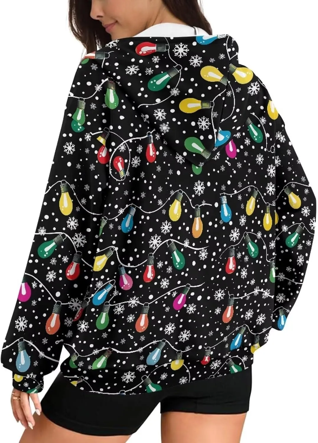 Womens Hoodies Zip Up Loose Sweatshirt Coat with Pocket Lightweight Long Sleeve Full Zip Hoodies Outfits for Fall