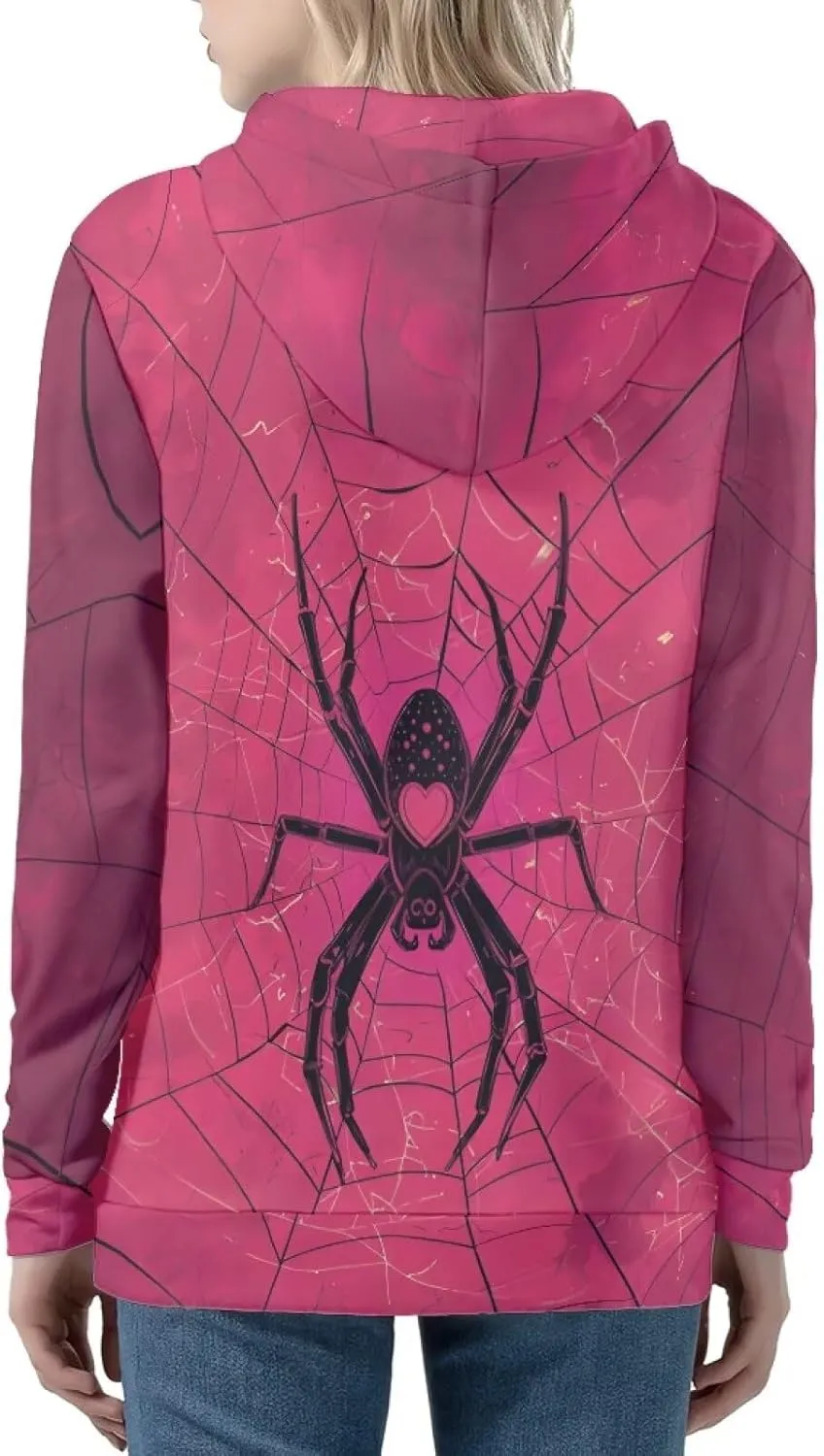 Womens Zip Up Hoodie Long Sleeve Oversized Sweatshirts Casual Jacket with Pocket Y2k Clothes
