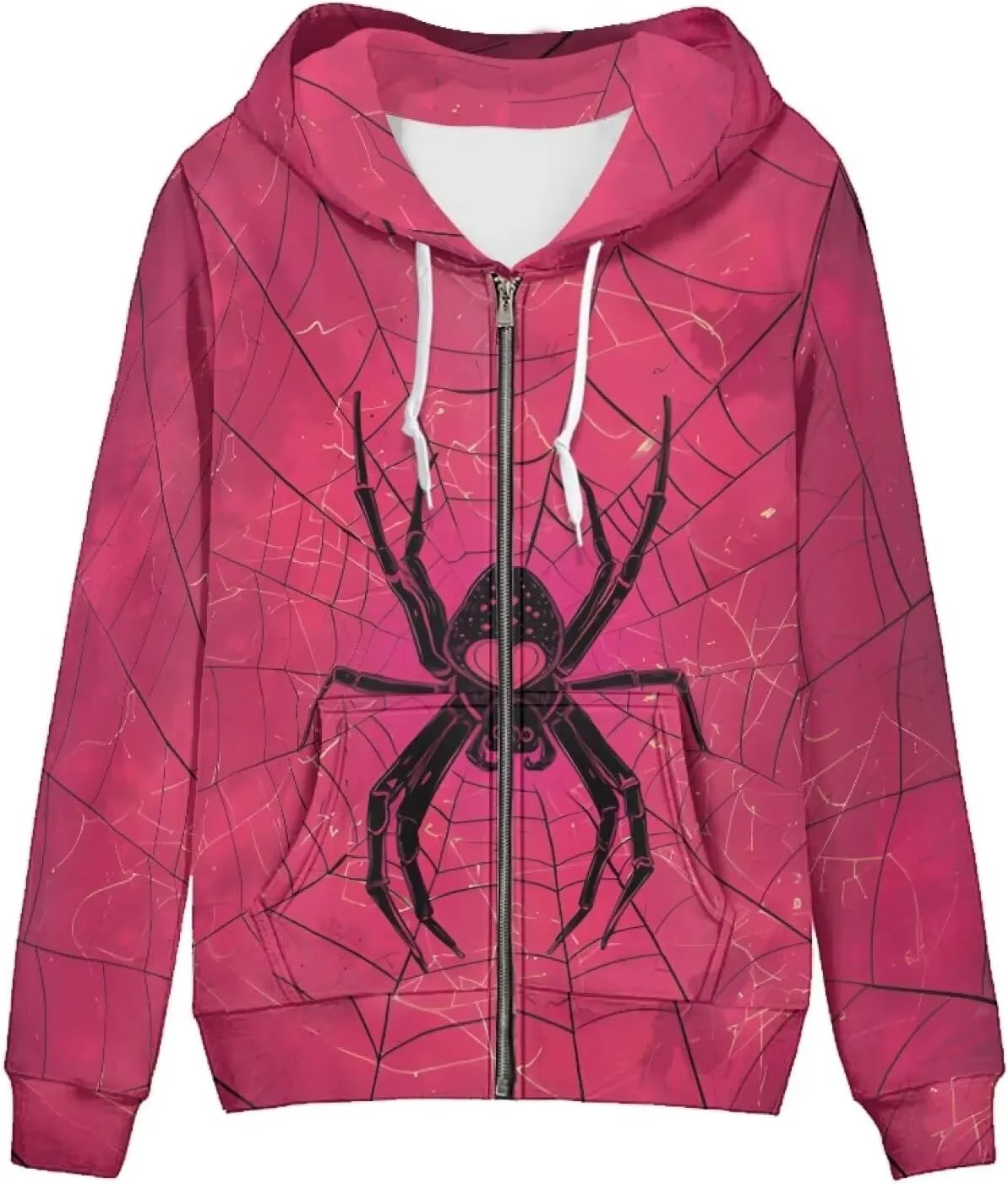 Womens Zip Up Hoodie Long Sleeve Oversized Sweatshirts Casual Jacket with Pocket Y2k Clothes